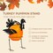 Ornativity Turkey Design Pumpkin Holder - Metal Outdoor Yard Ornament Thanksgiving Garden Decorative Autumn Porch Prop - 1 Set